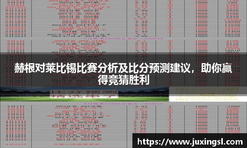 赫根对莱比锡比赛分析及比分预测建议，助你赢得竞猜胜利